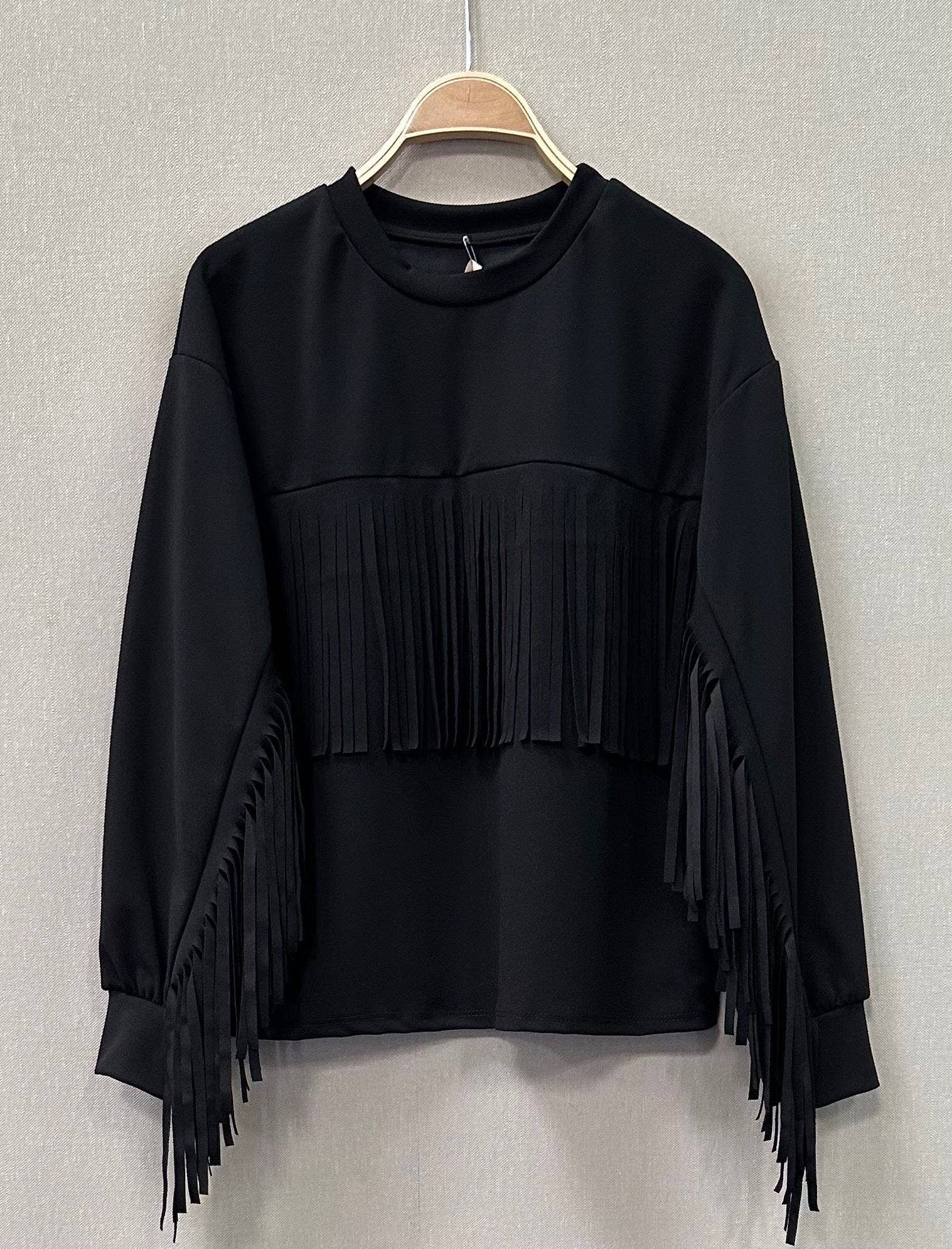 SWEET MAGIC MODA Y COMPLEMENTOS - Vente Sweat-shirt – femme - SWEAT À FRANGES1