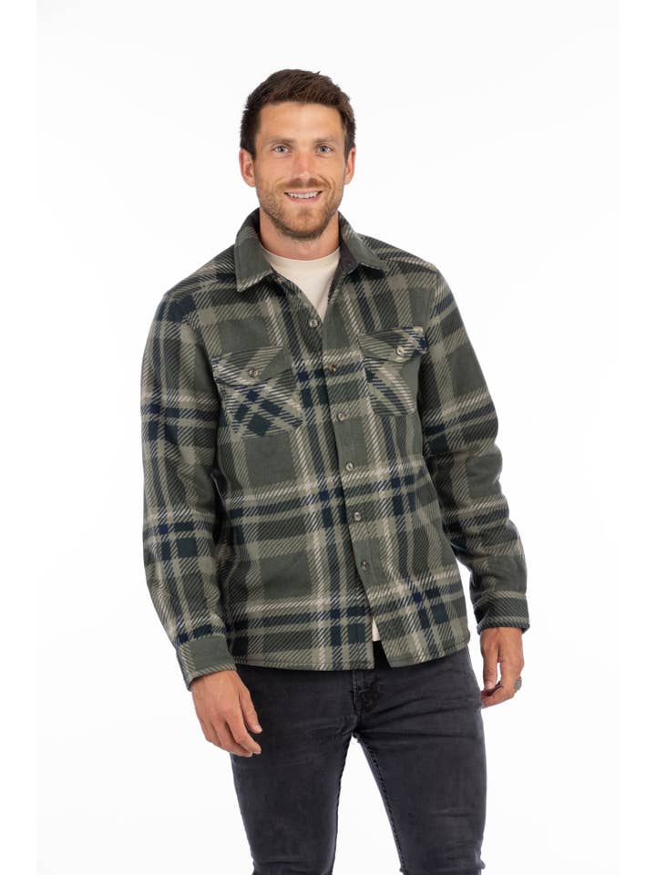 LIV Outdoor - Wholesale Shirt Jacket/Shacket - Men's - Men's Koda Sherpa Lined Shirt Jacket