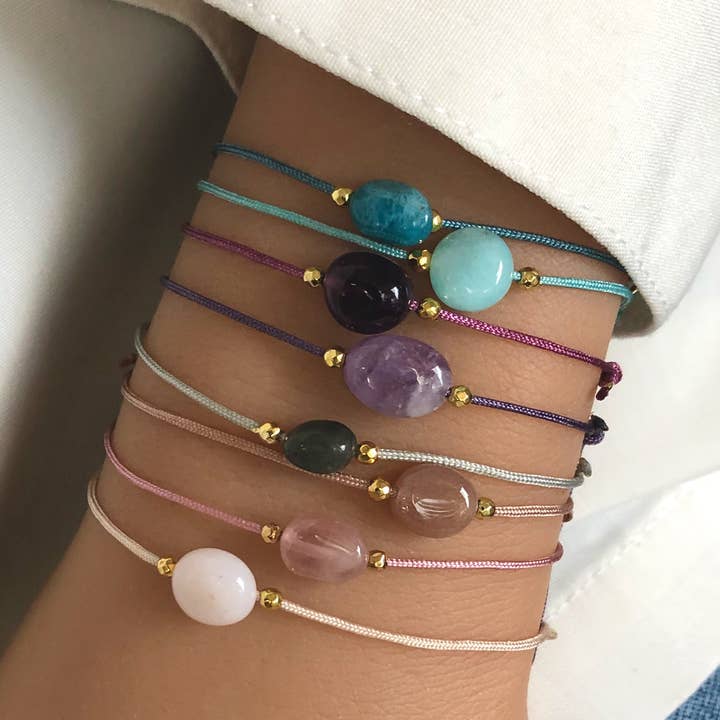 Gemstone bracelets SET for wholesale by Lou Marie