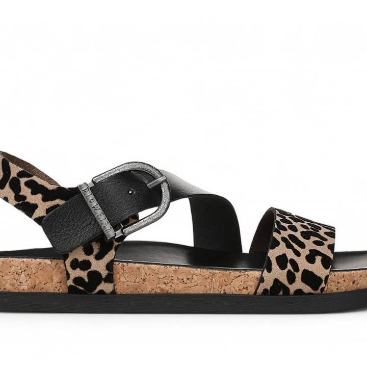 Blowfish Malibu Women's Leopard Brown Footbed Sandals - Lance for wholesale on Faire
