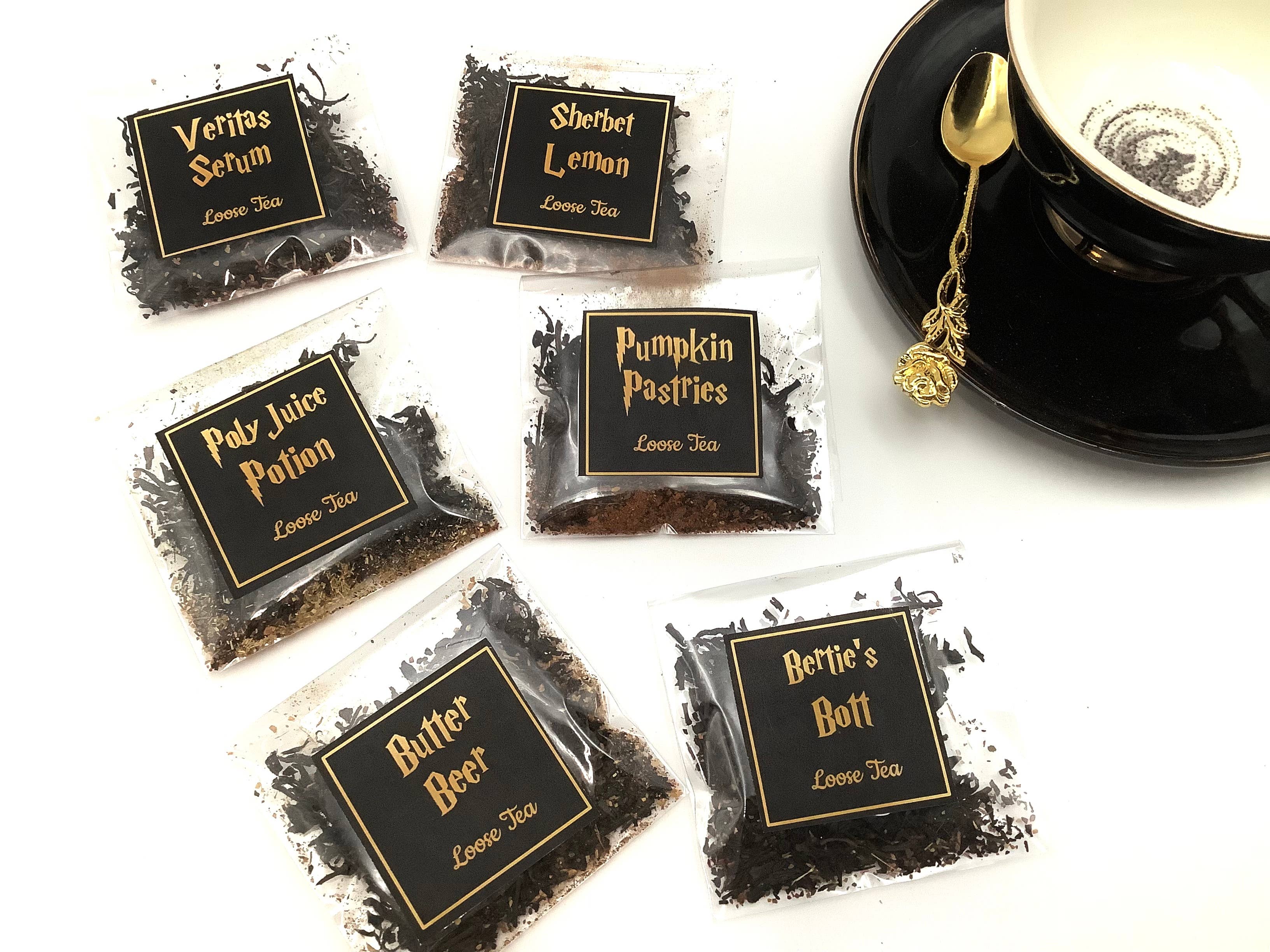 All Little Cute Things - Wholesale Loose Tea - Harry Potter inspired themed Tea packets, Party Favors2