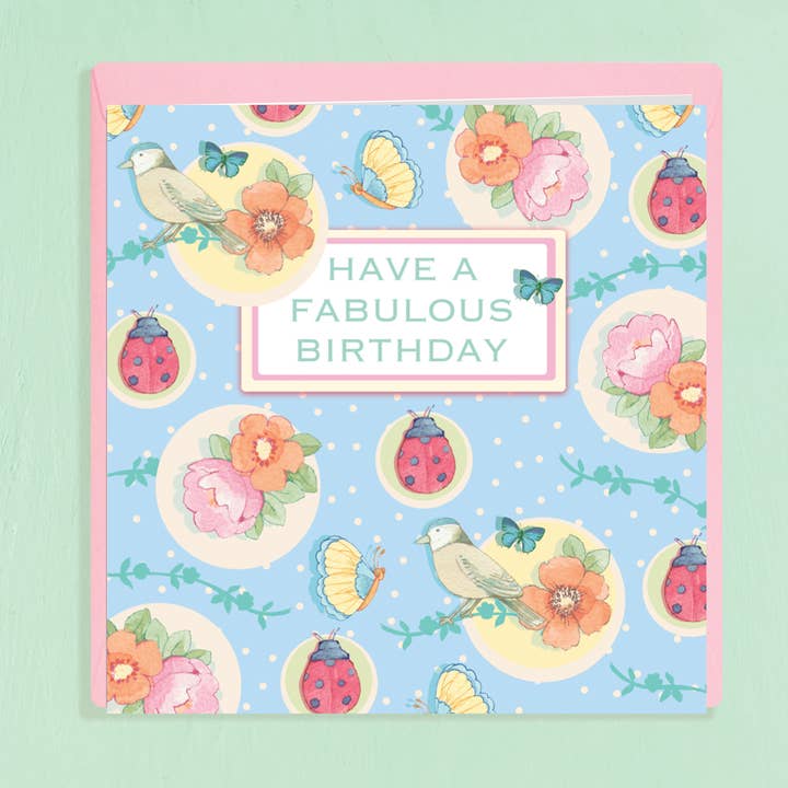 Ooh La La Range Greeting Card Primrose set of 6 for wholesale by Siobhan at april rose