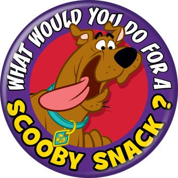 Scooby-Doo Scooby Snack Buttons 1.25" Round for wholesale by Ata-Boy