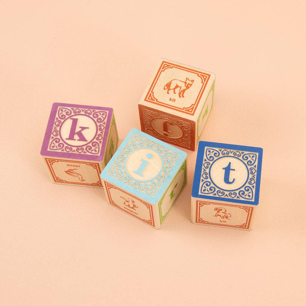 Uncle Goose - Vente Cubes de jeu – enfant et bébé - Blocs ABC en minuscules Uncle Goose Classic4