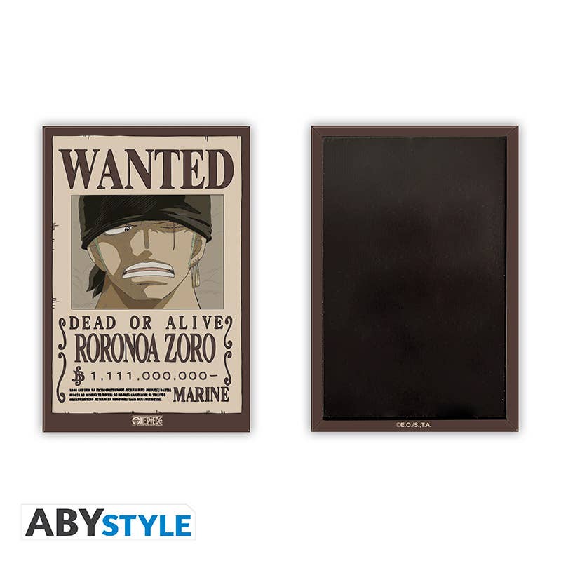 ABYstyle - Wholesale Magnet - One Piece - Wanted Zoro Magnet  1