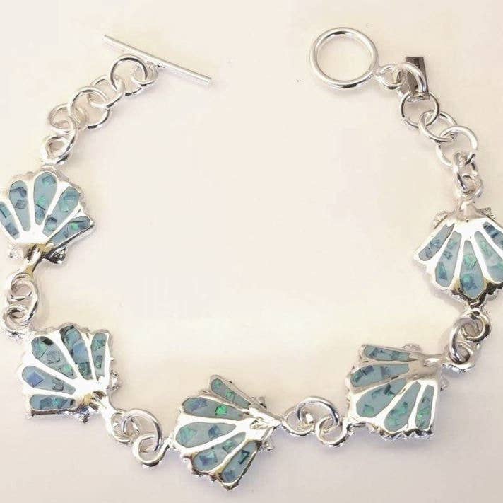 Costello International - Wholesale Tennis Bracelet - Treasure Island Opaline Silver Tennis Bracelets0