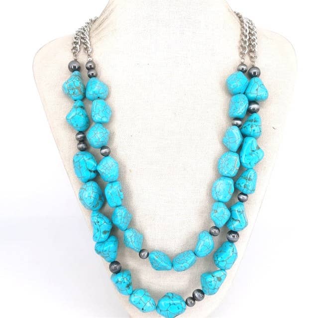 N0688 TNE1691 Collier à Couches pour la vente par Greater Goods Imports & Wholesale