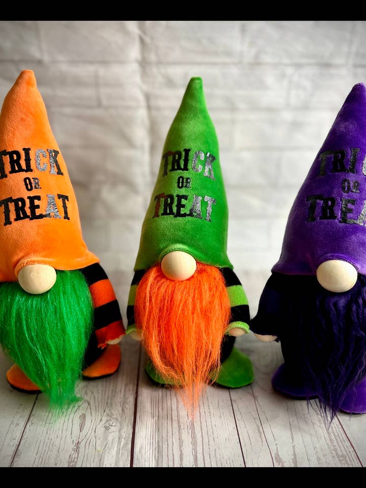 Handmade Trick or Treat Gnome for wholesale by Forever Gnomes UK Store