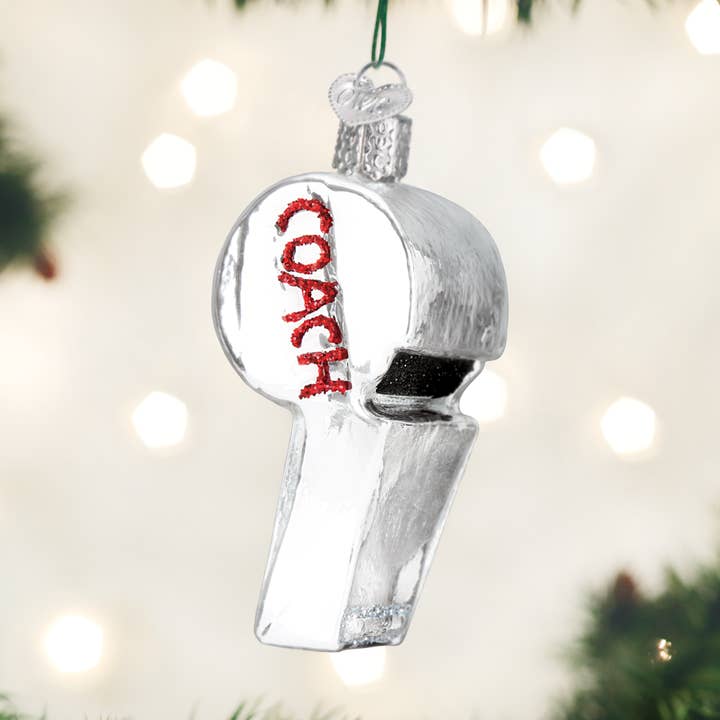 Old World Christmas - Wholesale Ornament - Coach's Whistle Ornament0