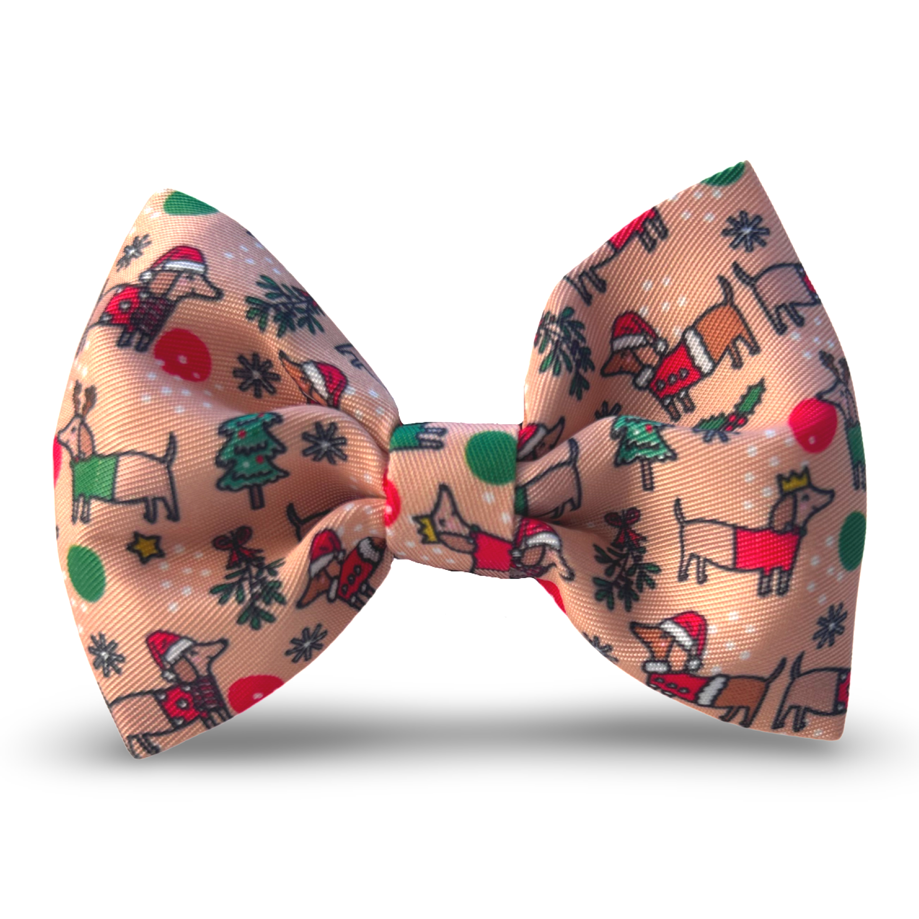 Puppies & Pom Poms - Wholesale Pet Bow Tie - Dog - Dog Bow Tie - Christmas Dachshunds1