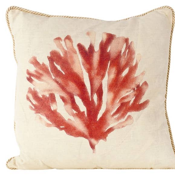 Nautical/ Salmon Sea Kelp Pillow for wholesale by Ox Bow Decor