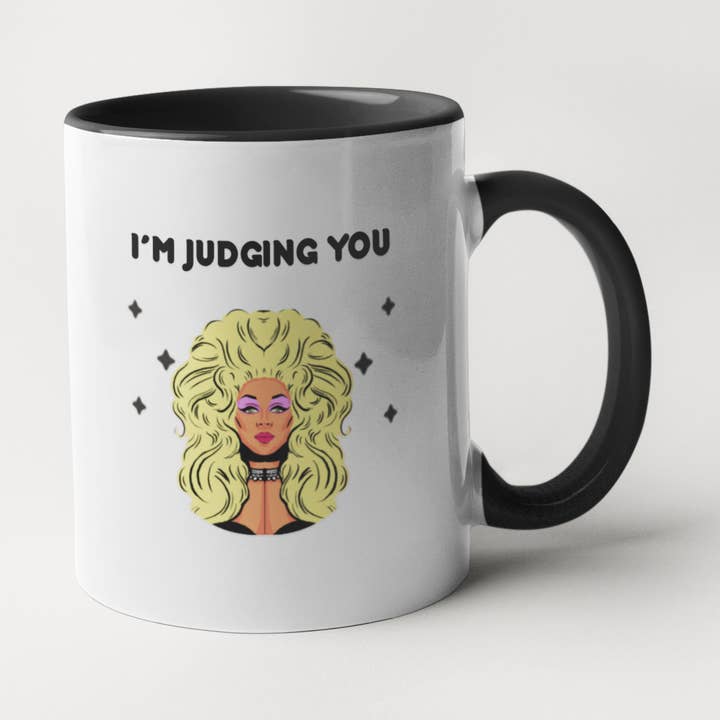 Calm Down Caren - Wholesale Coffee Mug - I'm Judging You - RuPaul Coffee Mug0