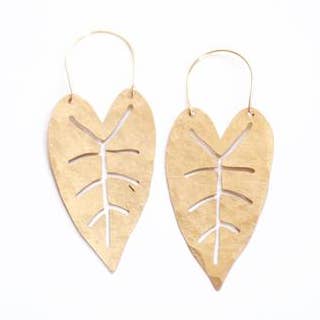 Heart Leaf Earrings for wholesale by Rare Bird Co. + Pauline Stanley Studio