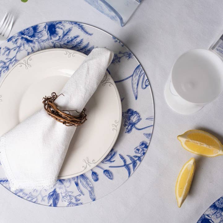 Waterdale Collection - Wholesale Charger plate - French Toile Chargers3