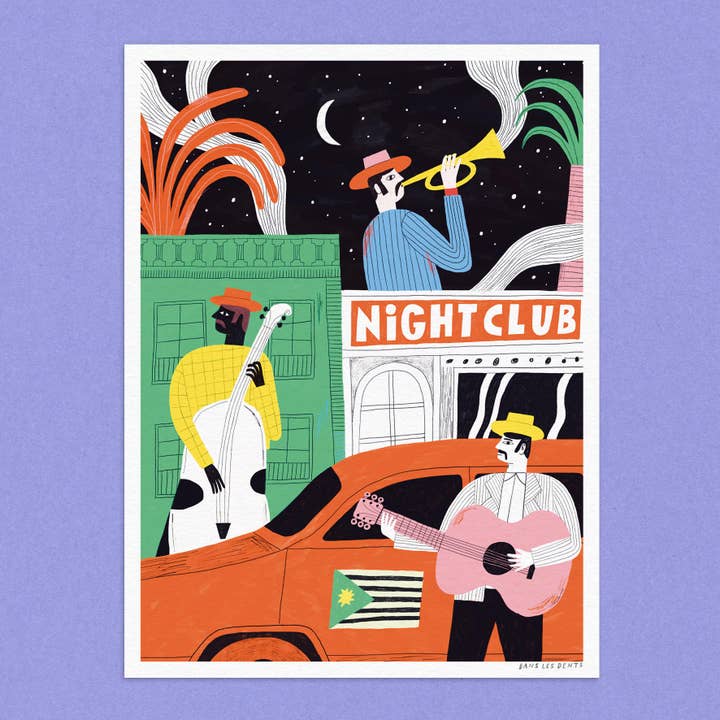POSTER 30X40 CM - NIGHT CLUB - AFF63 for wholesale by Dans Les Dents