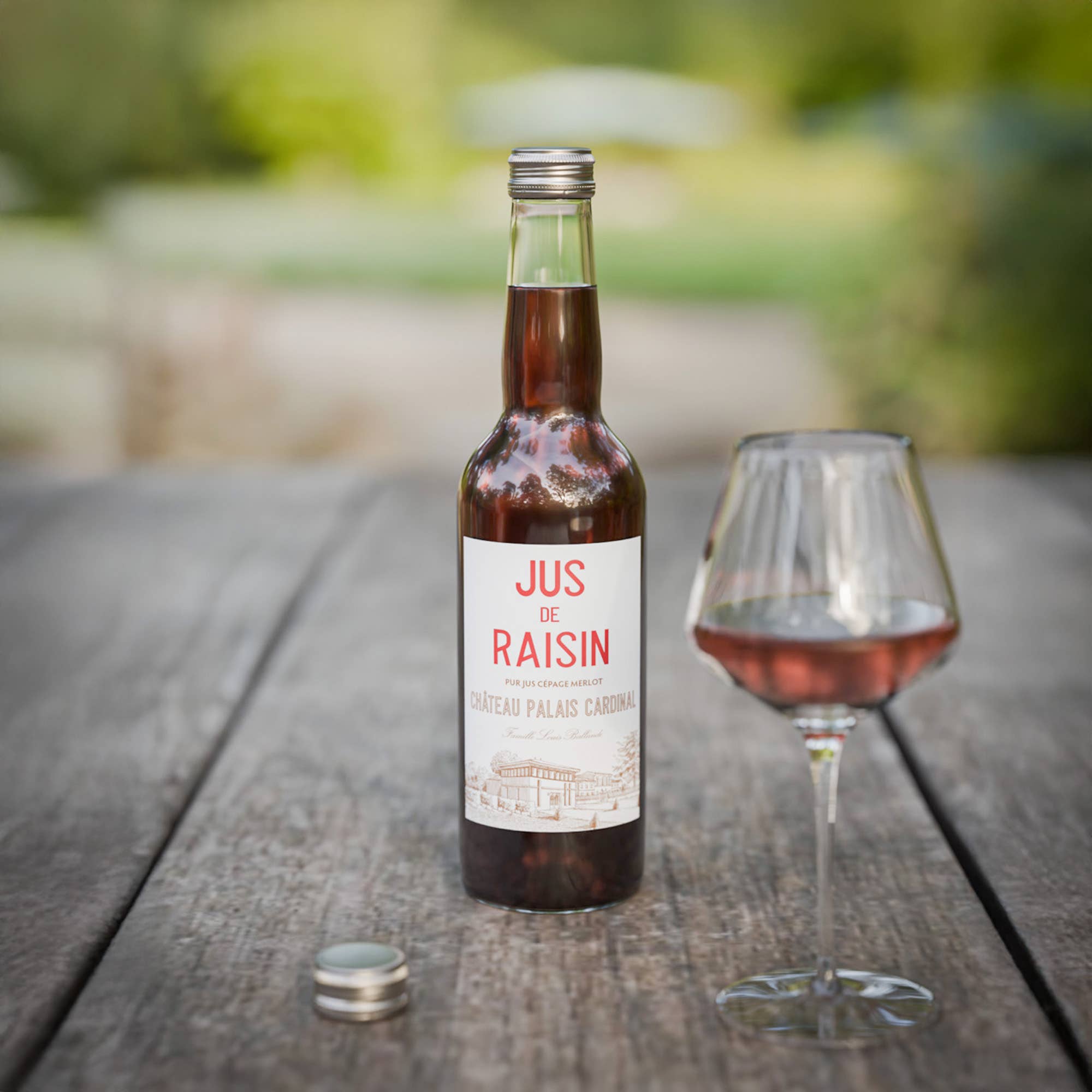 Château Palais Cardinal - Vendita all'ingrosso Succhi di frutta - Succo d'uva Château Palais Cardinal – 100% Merlot - 33cl3