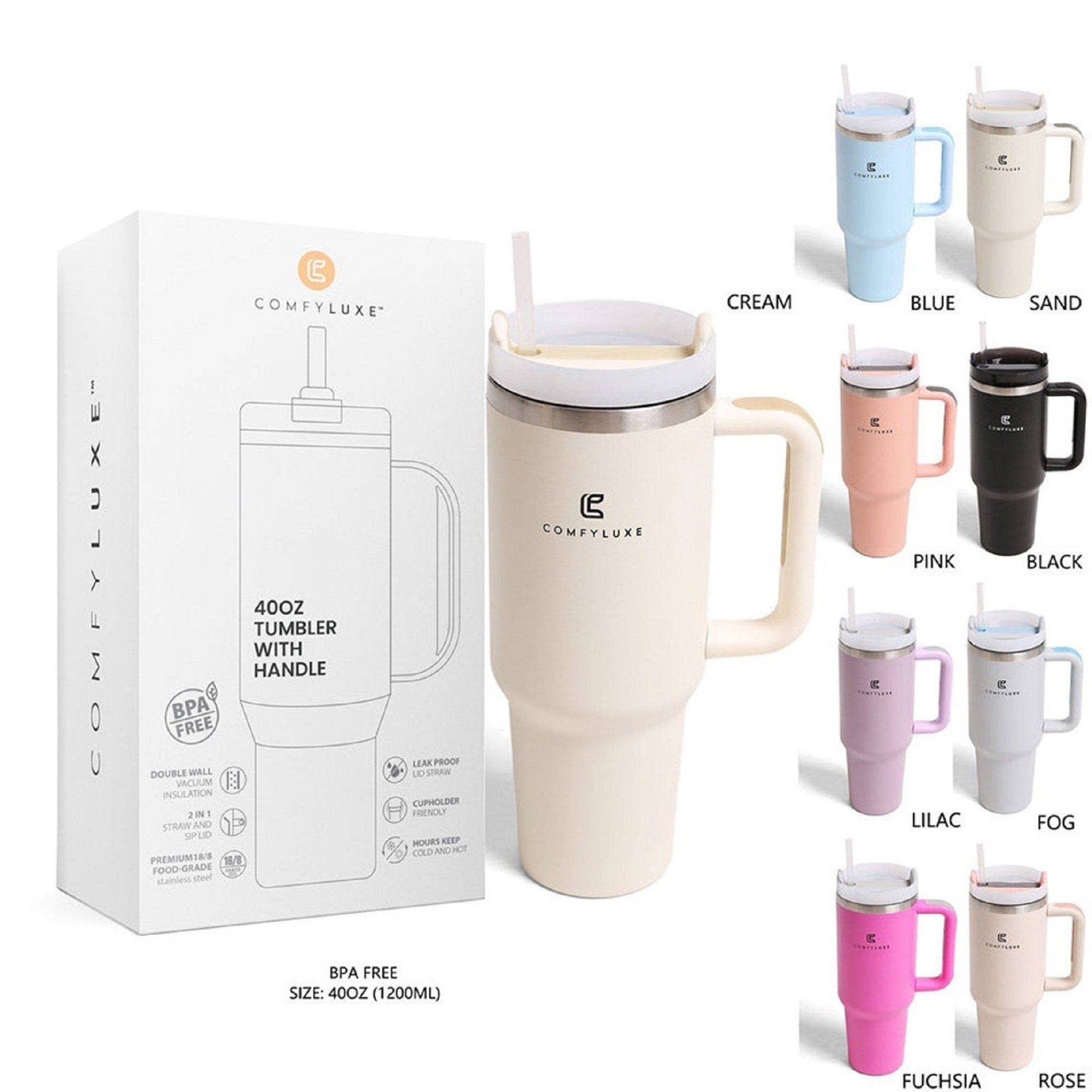 MiMi Wholesale - Vente Gourde/bouteille isotherme - Gobelet à carreaux TUM802 de 40 oz avec poignée5