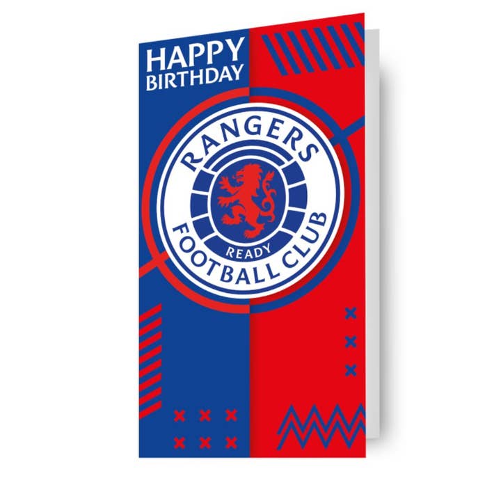 Glasgow Rangers FC Birthday Card for wholesale by Danilo Promotions Ltd