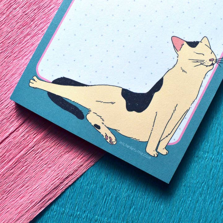 Michelle Tuttle Studio - Wholesale Notepad - Shio Notepad //4” x 5.5” Dotted Notepad - 50 Tearaway Pages with Board Backing2