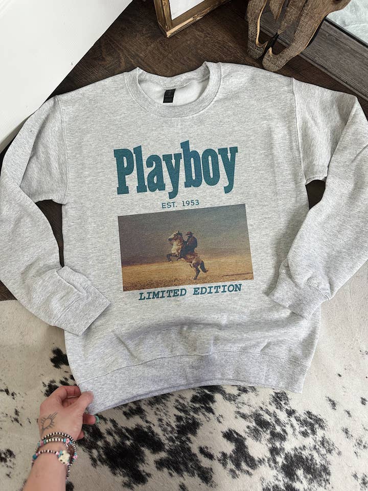 PlayCOWboy Tee or Crewneck for wholesale by Gunpowder and Glam Boutique