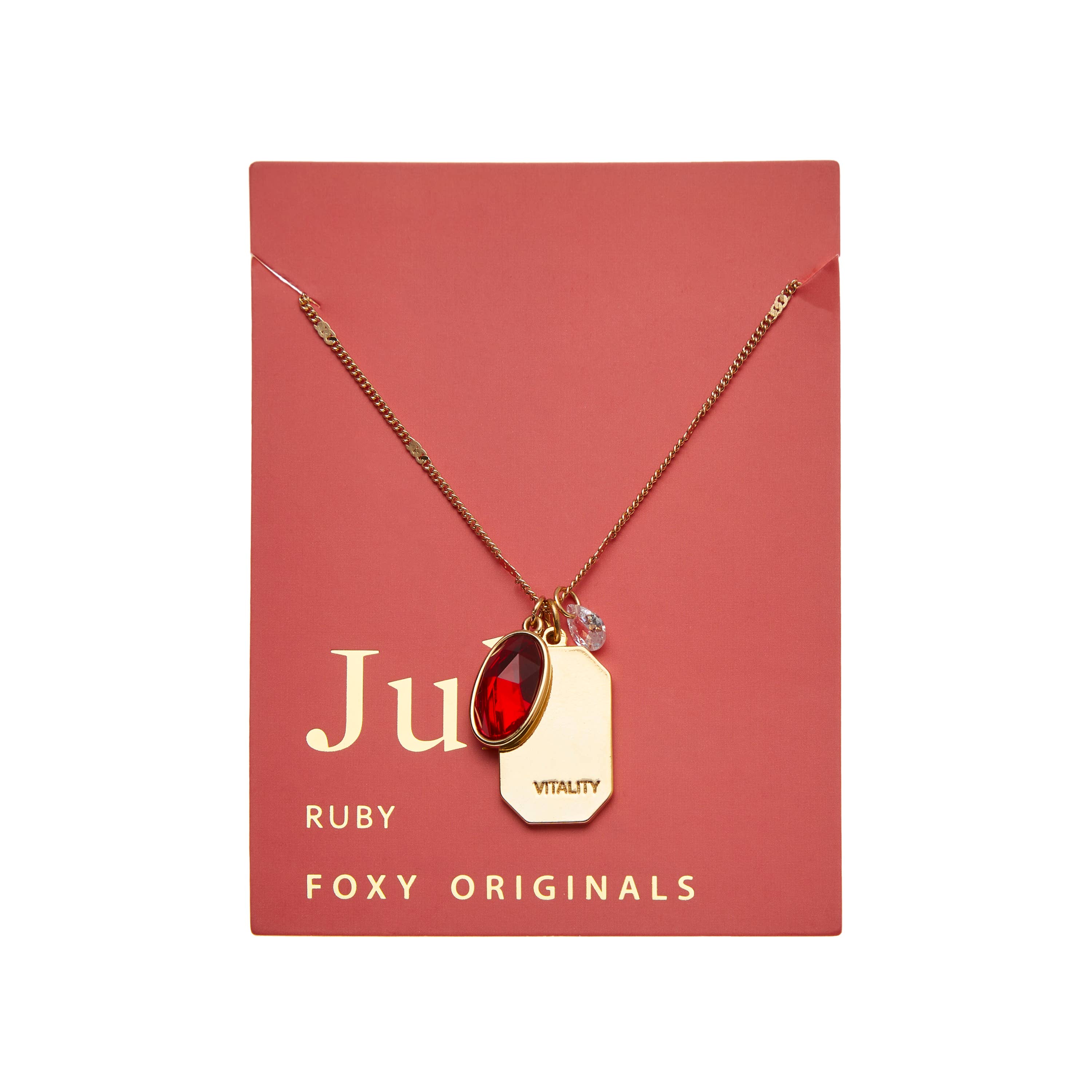 Gold July Birthstone Necklace | Christmas 2025 for wholesale on Faire1