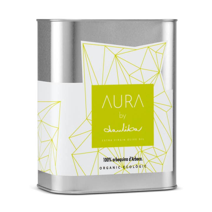 Huile d'olive extra vierge biologique Aura. 100% arbequina, Espagne pour la vente par Dauliba