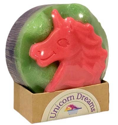 Ideal Soaps - Wholesale Bath Pouf/Sponge - Soapy Sponge Unicorn Dreams6