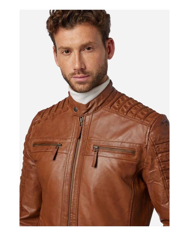 Ricano - Wholesale Leather Jacket - Men's - Men's leather jacket 12815 - premium lamb leather8