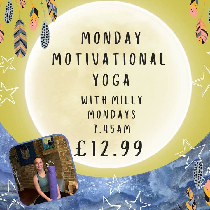 Flujo Motivacional de Lunes con Milly - 7:45 a.m. - 12,99 £ por clase para venta al por mayor de The Hare And The Moon