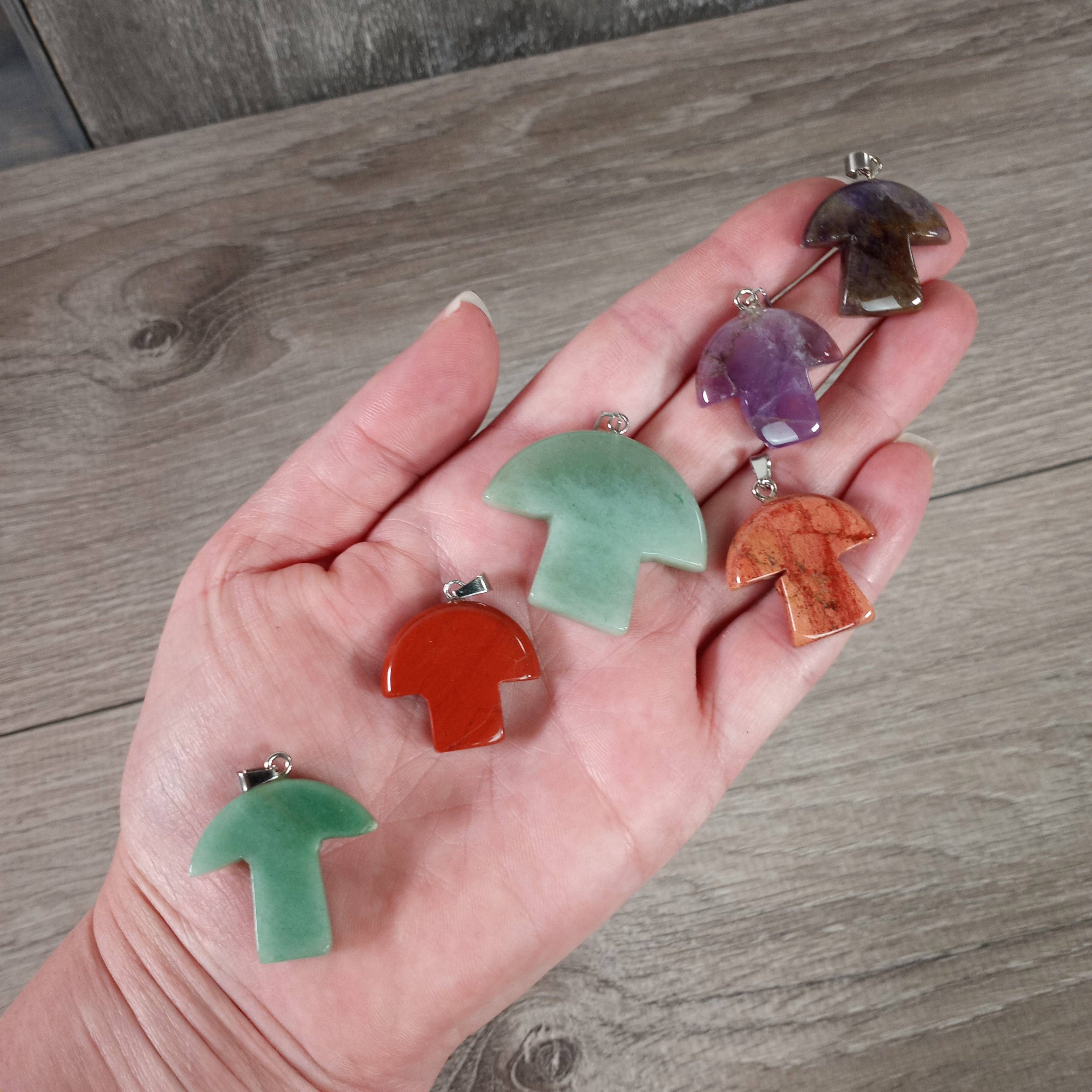 Keystone Crystals - Wholesale Individual Charm/Pendant - Gemstone Mushroom Pendants – Assorted Crystal Styles2