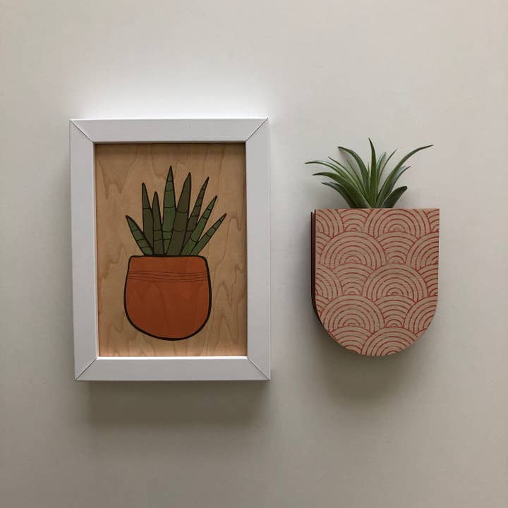 Stacy Wong - Wholesale Wall Planter - Mod Curves Small Pocket Wall Planter Vase