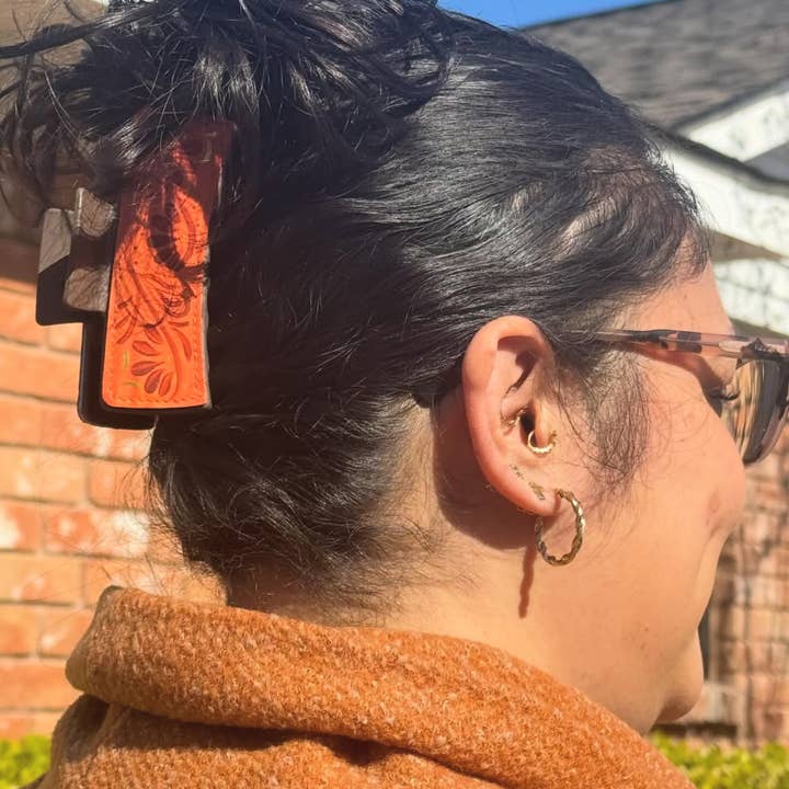 El Retoñito - Wholesale Hair Clip - Women's - Hand-painted Hair Claw Clips1