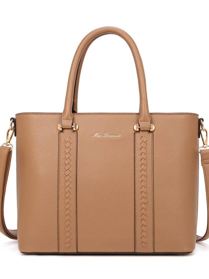 GABI ECO VEGAN TOTE BAG- XB-2353-CAM- NEW IN for wholesale by Serenade Beverly Hills Collection