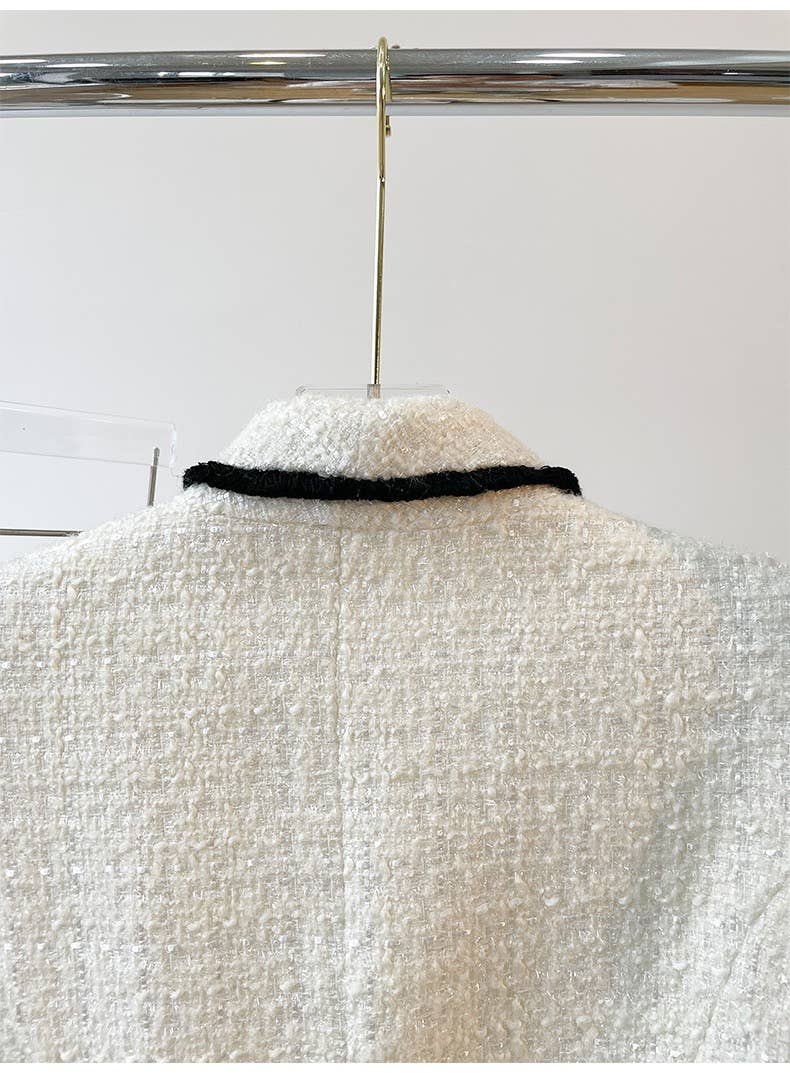 Productseeker - Wholesale Suit Set - Women's - SET018 Tweed Blazer And Short Set Fomal Blazer Set Two Piece14