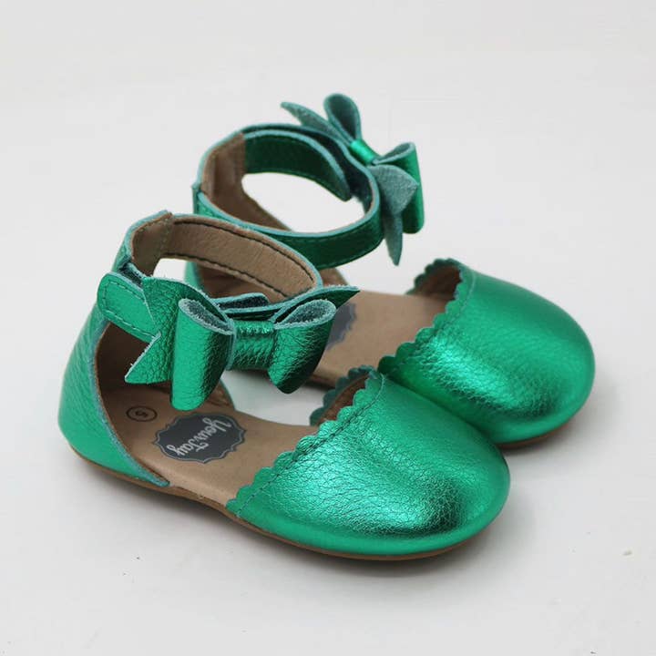 Belle Side Bow - Green Metallic for wholesale by Yourtay