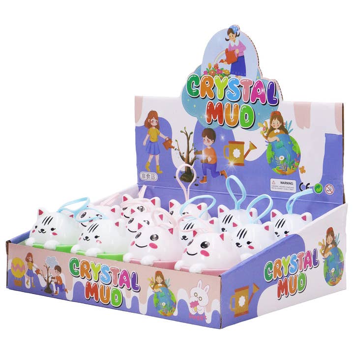 ASSORTED Kitty Cat Ombre Shaded Glitter Shimmer Gel Slime Jar for wholesale on Faire1