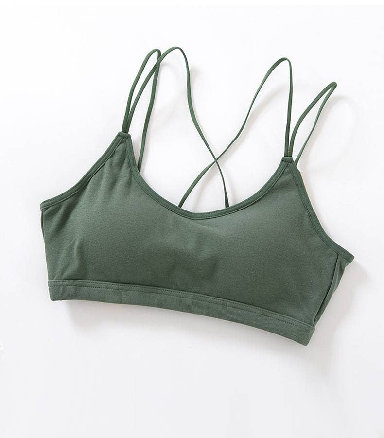 HIDDENBRAND - Wholesale Bralette - Women's - Soft Breathable Cotton Padded Bra Bralette crop top6