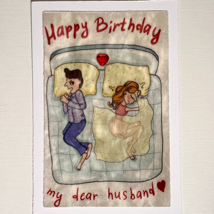 Håndlavet fløjlsfødselsdagskort "Tillykke med fødselsdagen" for engroshandel hos Kelov Studio