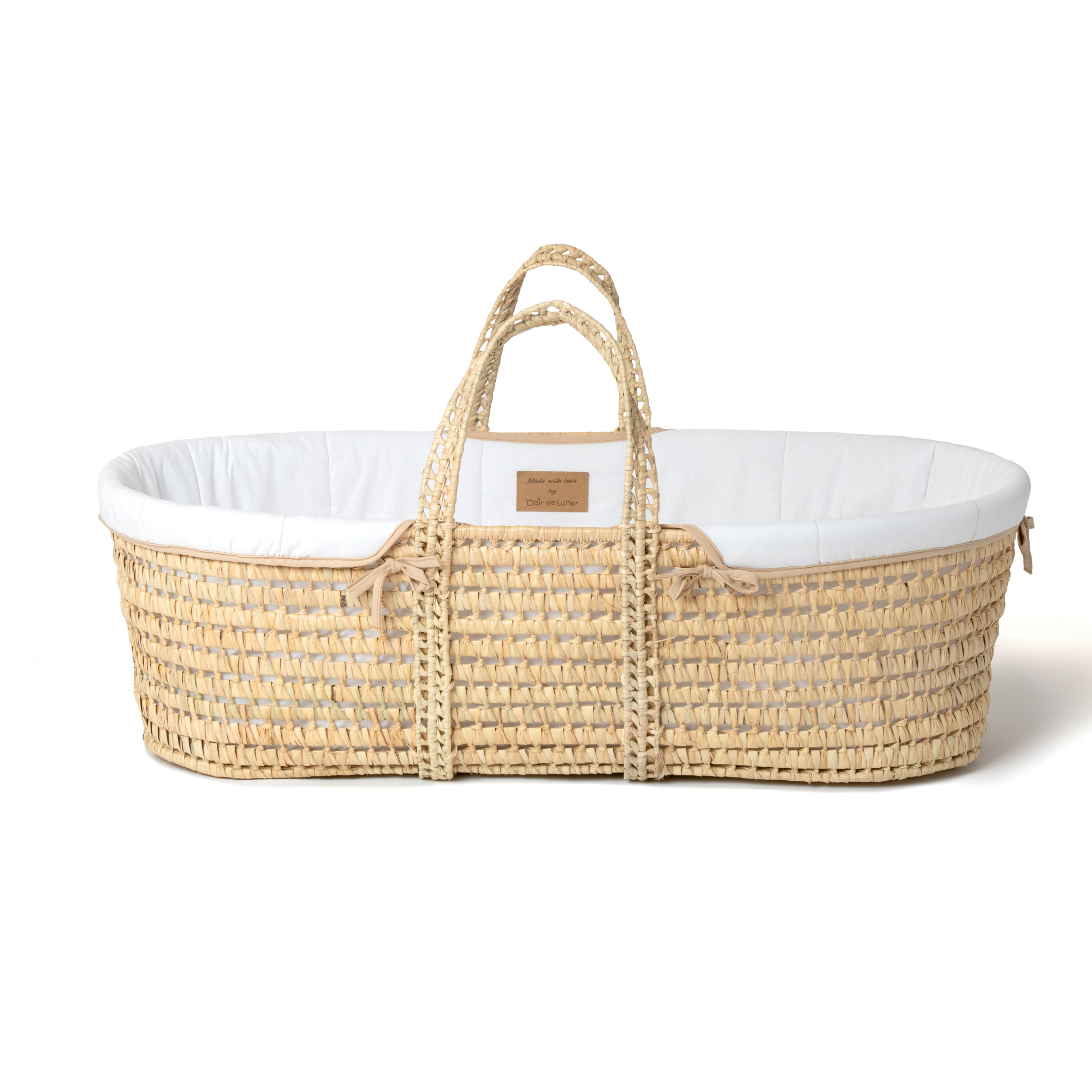 Clair De Lune – wholesale Bassinet – Baby – Organic Palm Moses Basket5
