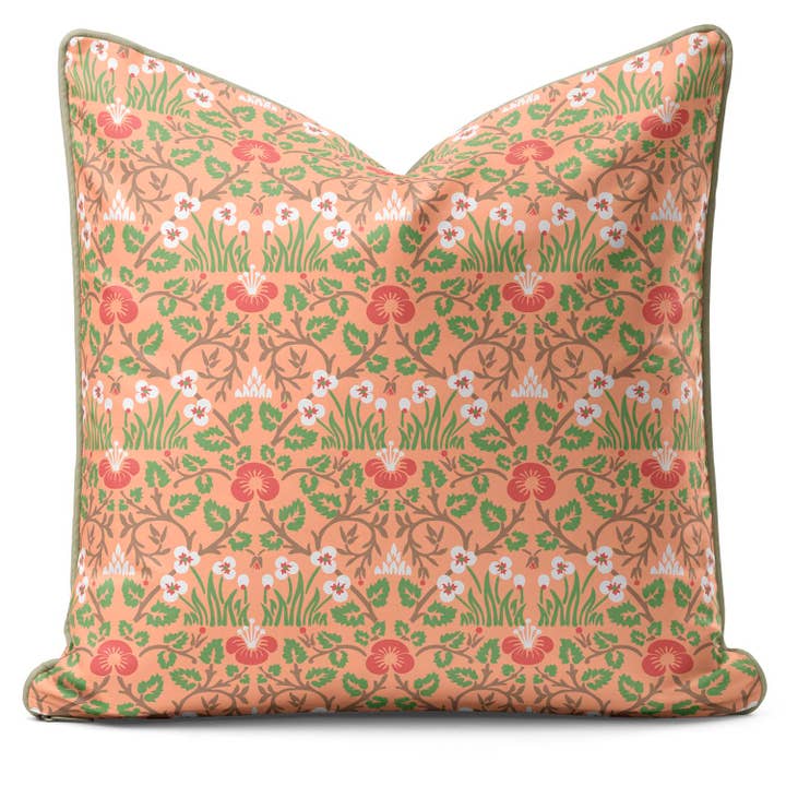 Eyesbright Peach Fuzz - Cuscino William Morris per la vendita all'ingrosso da parte di ART CUSHIONS