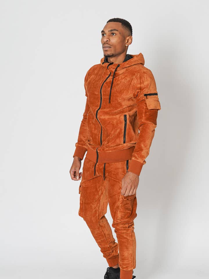 Corduroy joggingpak - TX722-2 voor wholesale door Zayne Paris