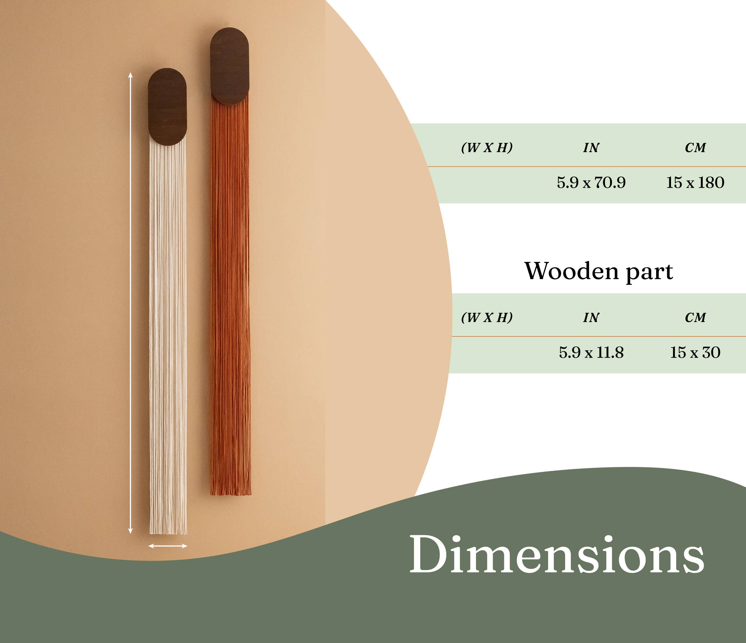 MinhandBros - Wholesale Wall Art Set - Fiber Wall Hanging for Minimalist and Farmhouse Decor
 V841