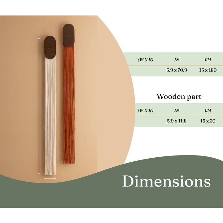 MinhandBros - Wholesale Wall Art Set - Fiber Wall Hanging for Minimalist and Farmhouse Decor
V841