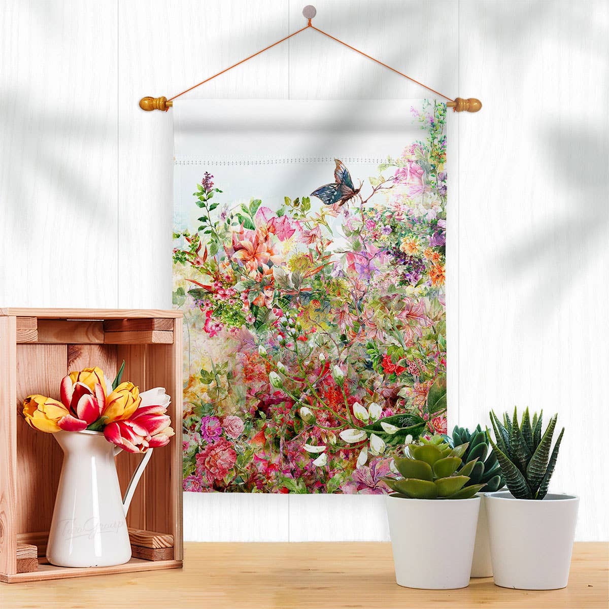 Two Group Flag Co - Wholesale Flag - Flower Garden Floral Friends Decor Flag2