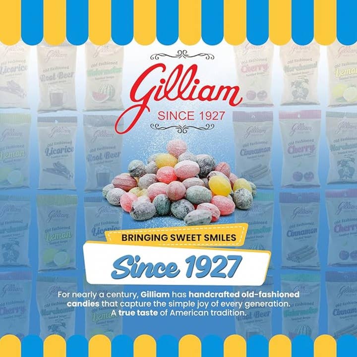 Quality Candy Company - Wholesale Hard Candy - Gilliam Root Beer Drops 12ct 5