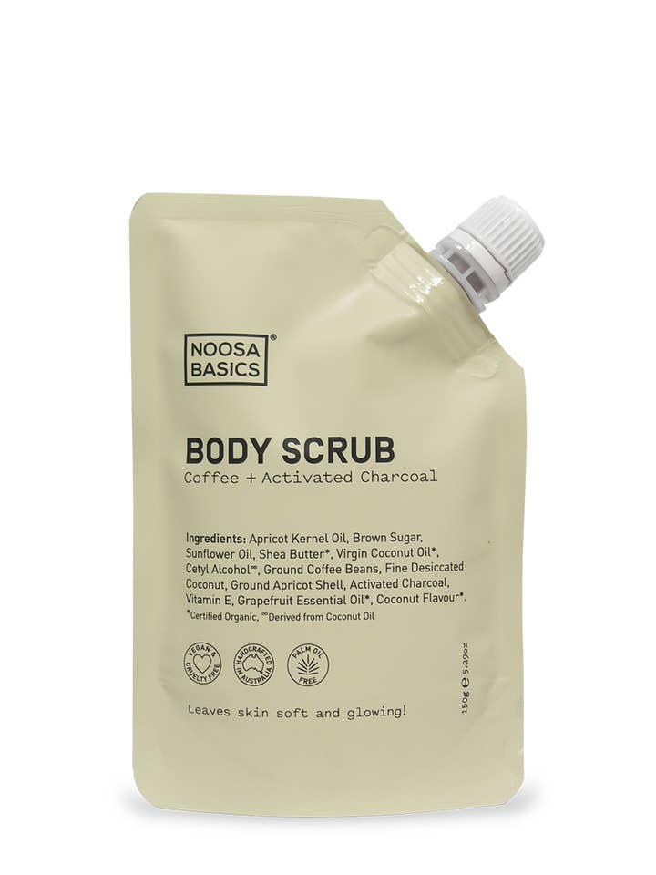 Body Scrub Coffee + actieve kool voor wholesale door Noosa Basics