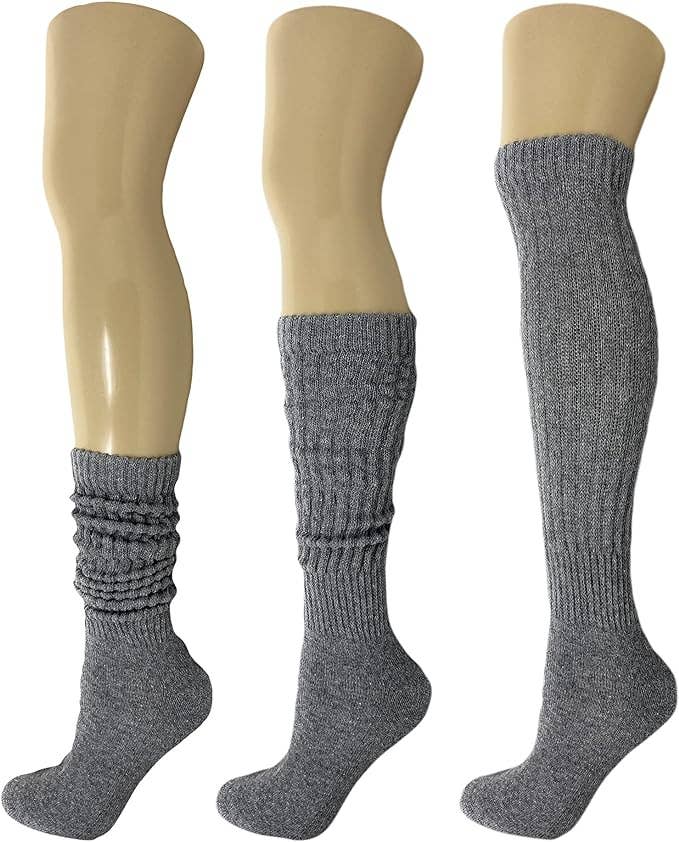 Mars Outlet Store LLC - Wholesale Socks - Women's - Cotton Slouch Boot Socks for Women Shoe Size 5 to 10 3 Pairs8