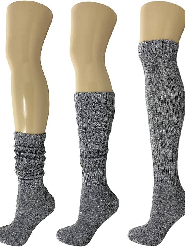 Mars Outlet Store LLC - Wholesale Socks - Women's - Cotton Slouch Boot Socks for Women Shoe Size 5 to 10 3 Pairs8