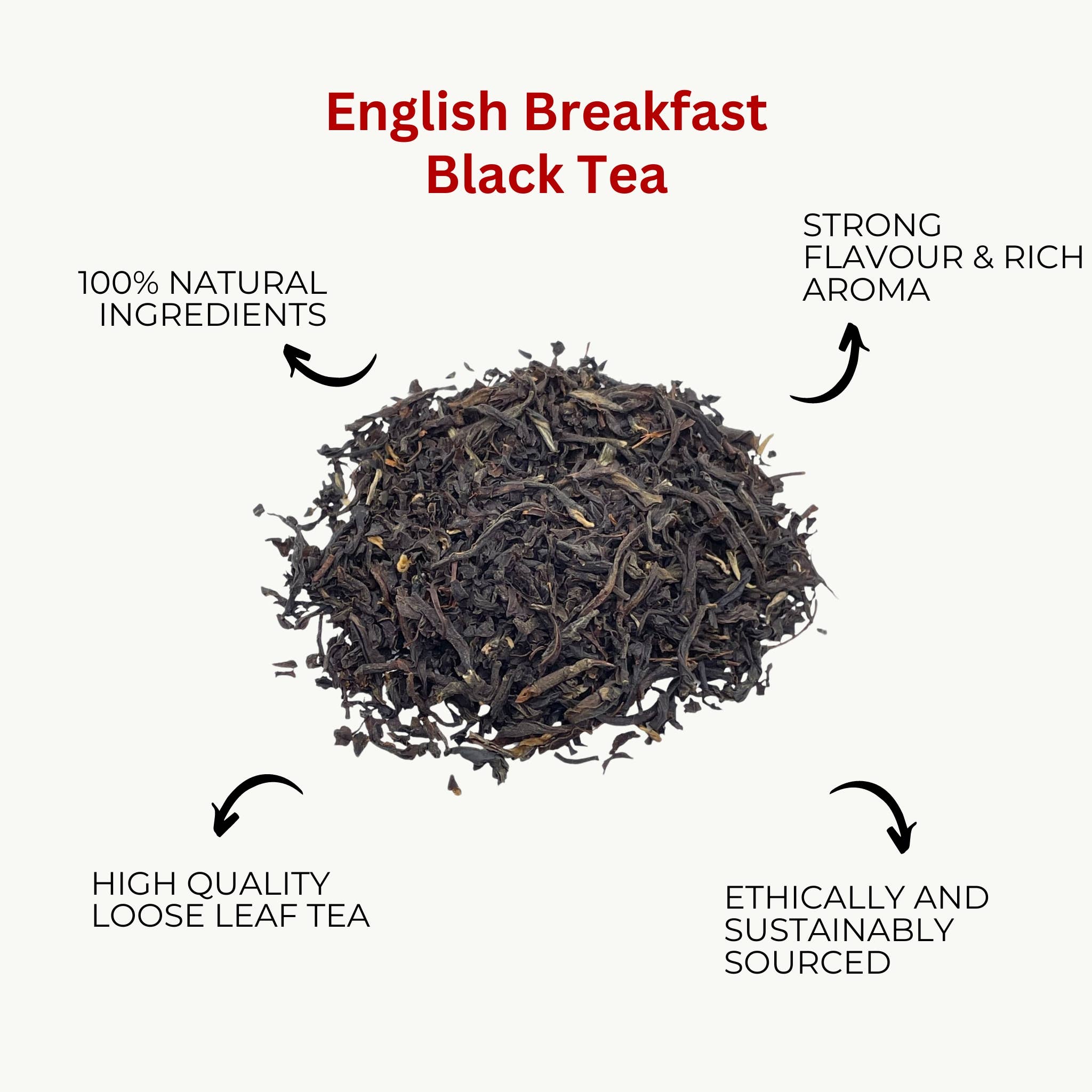 Camellios - Wholesale Loose Tea - English Breakfast Tea - Black Loose Leaf Tea - 100g1
