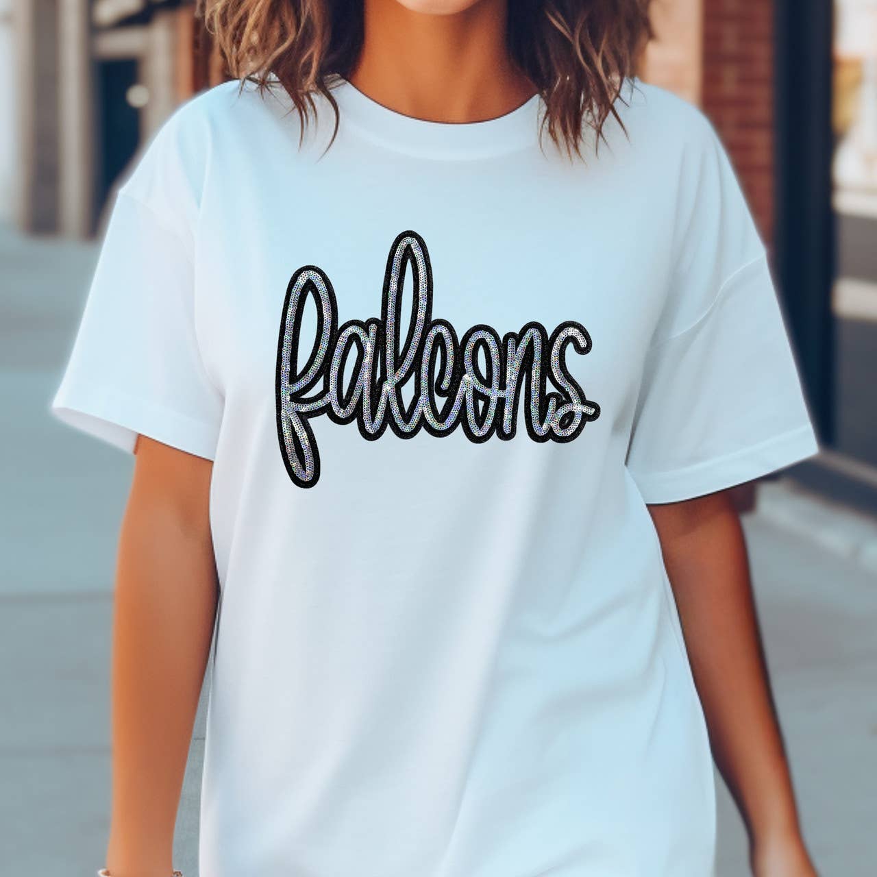 Trendy Transfers - Venta al por mayor Parches - Parche con lentejuelas Falcons9